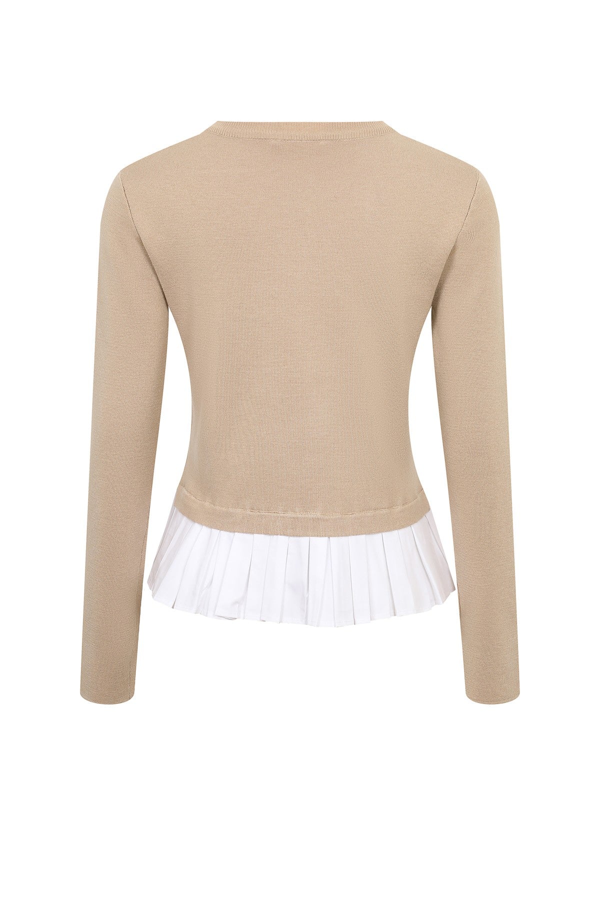 BELLARA MIXED MEDIA LONG SLEEVE TOP