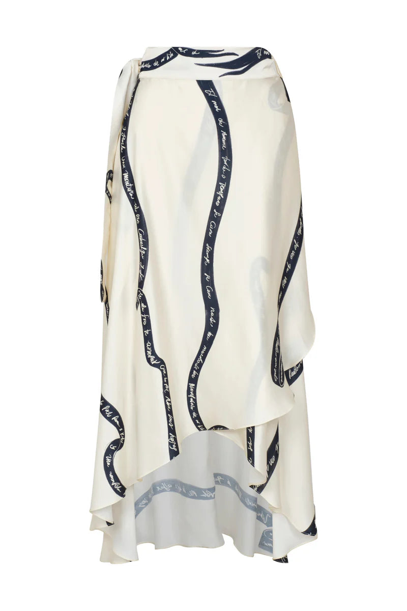 FALDA GALA IVORY NAVY