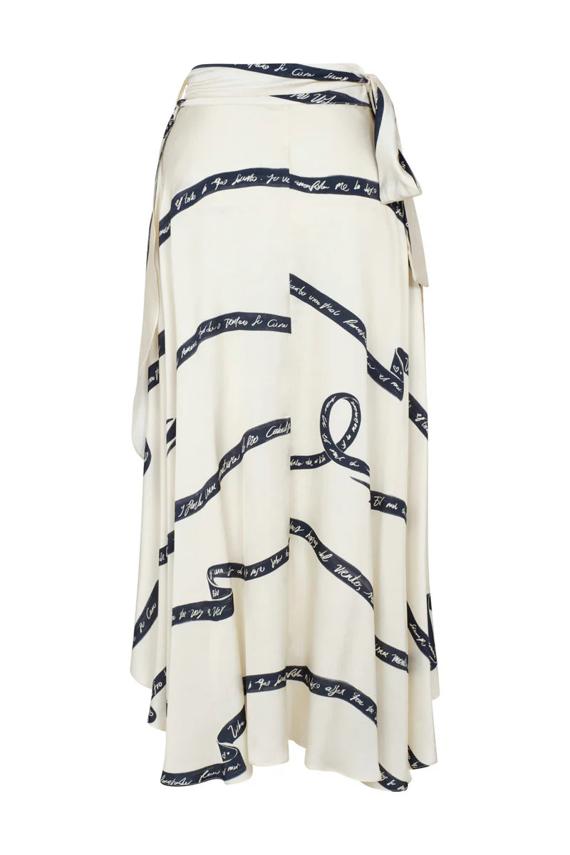 FALDA GALA IVORY NAVY