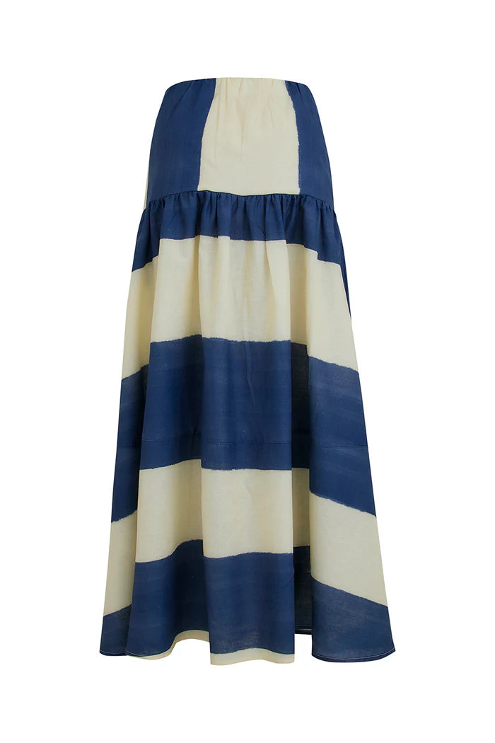 JANELLE IVORY BLUE SKIRT