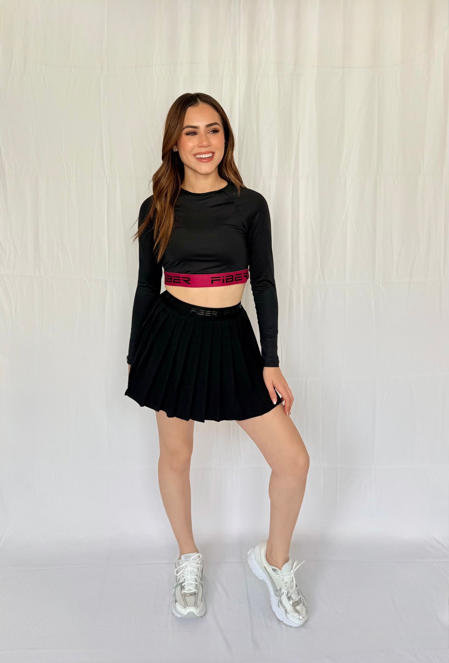 FALDA PLISADA BRANDED NEGRO ETEREA