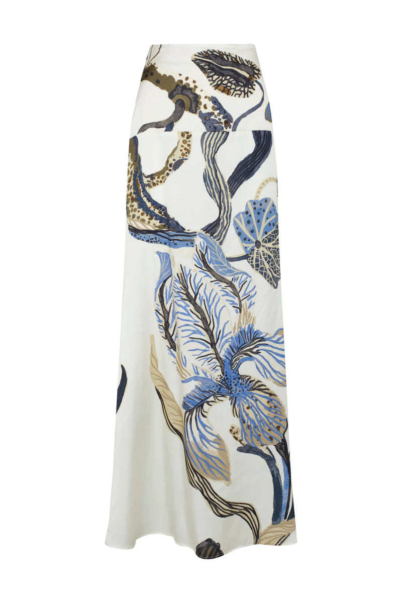 FALDA SOLÉNE IVORY BLUE