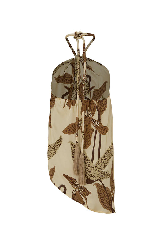 BLUSA ONDA DORATA IVORY COFFE