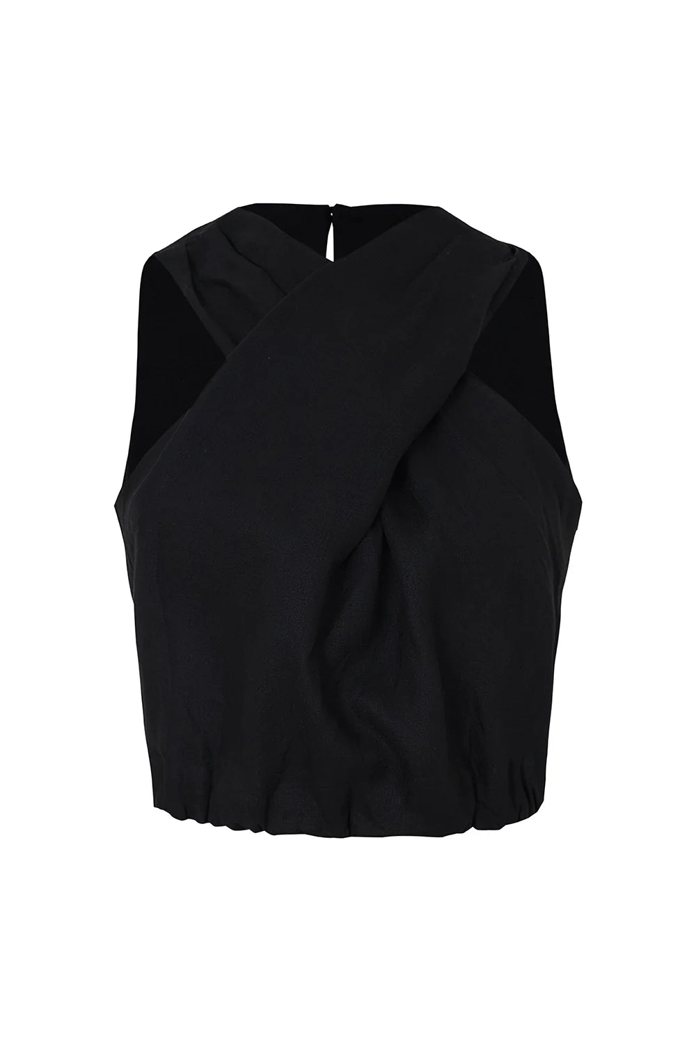 BLACK SIDEWALK CROP TOP