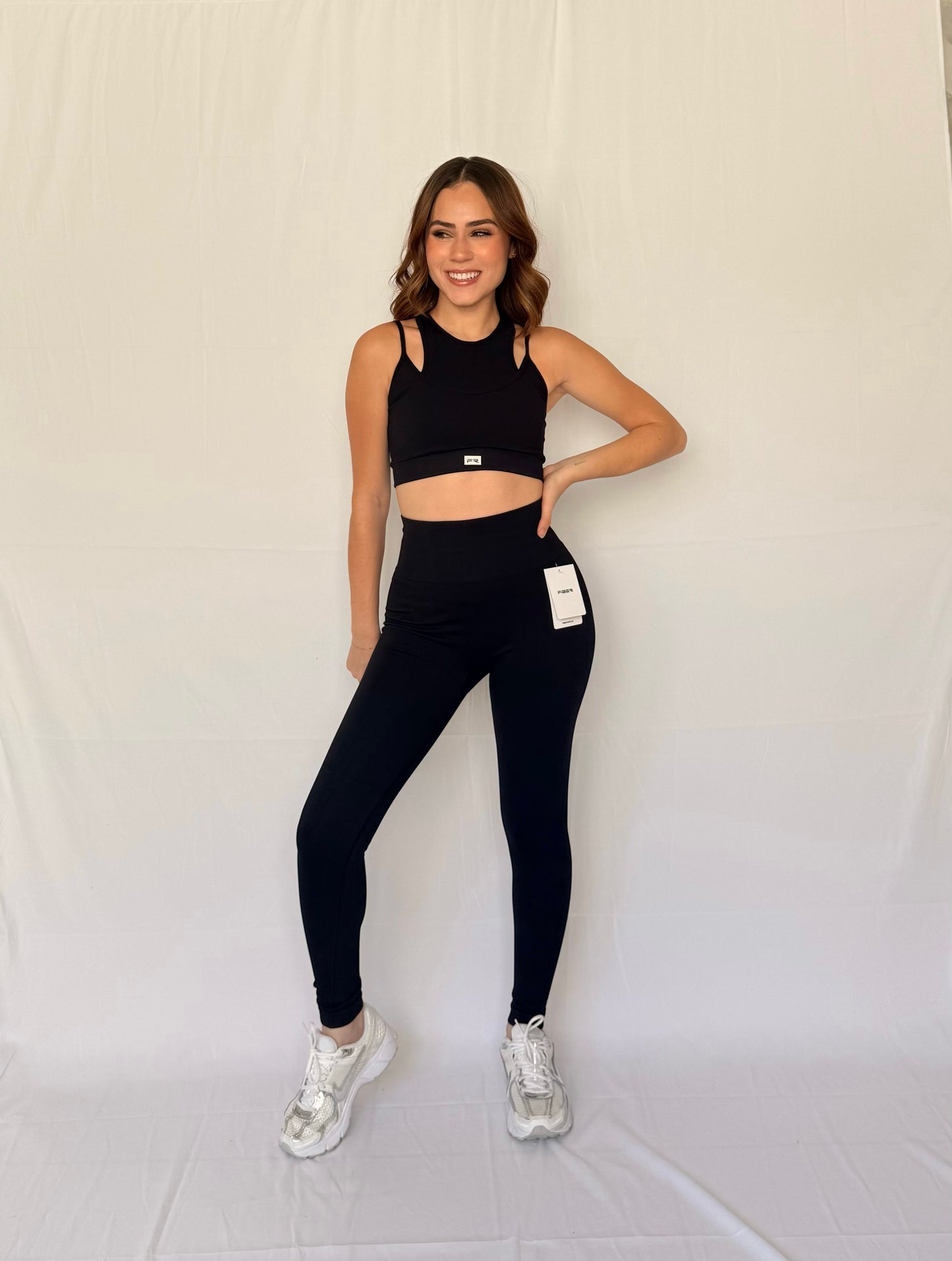 LEGGINGS SEAMLESS NEGRO AURORA