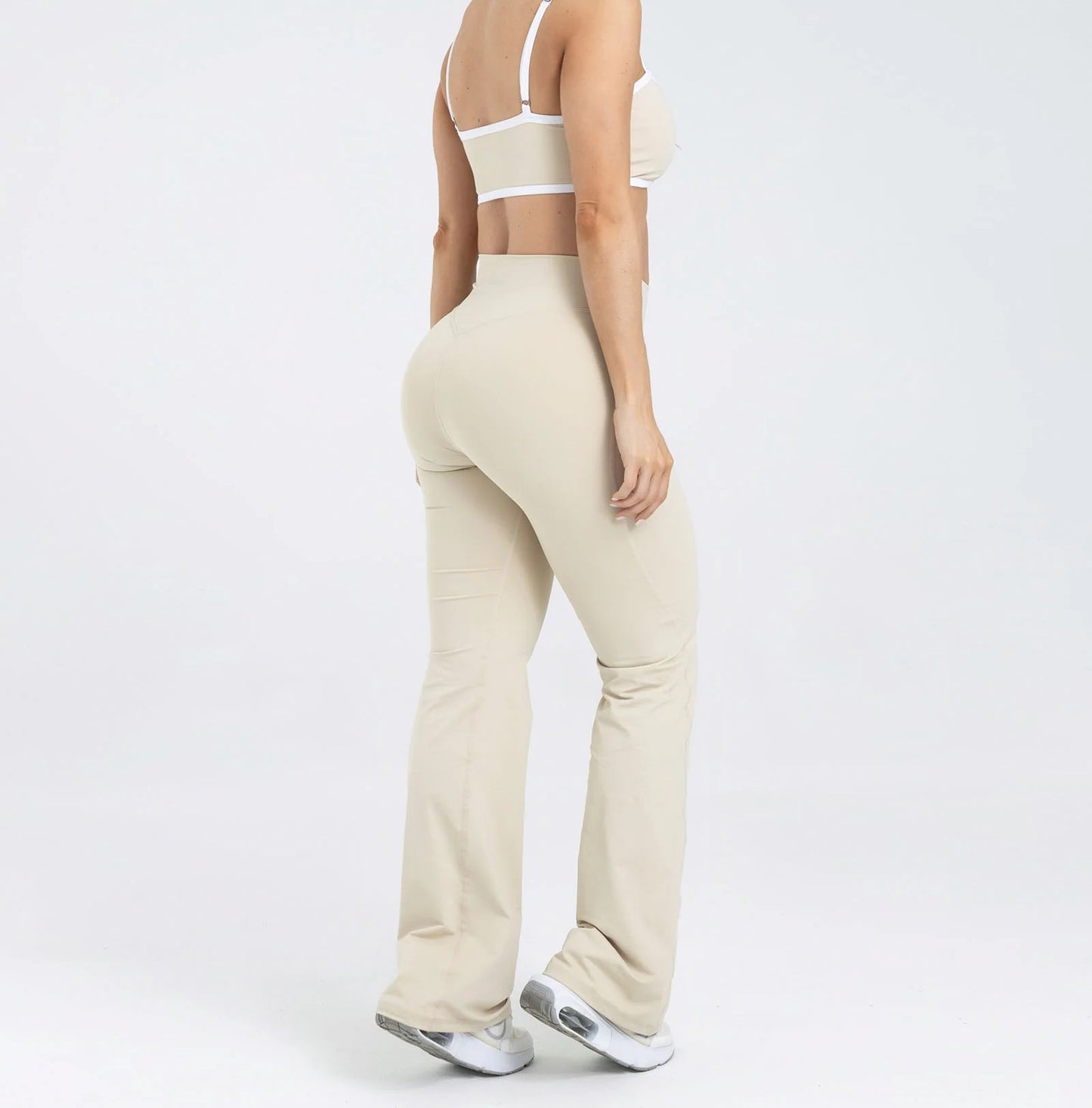 LEGGINGS BELL BOTTOMS BEIGE CLASSY