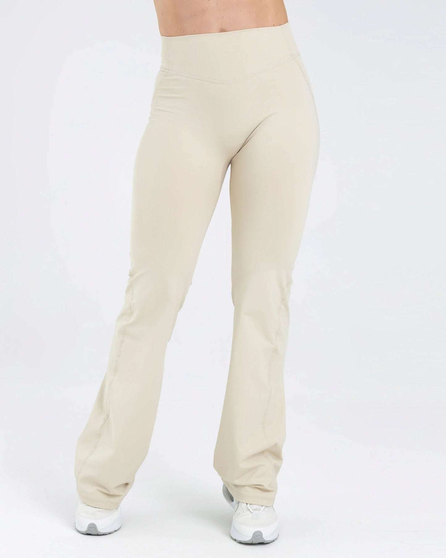 LEGGINGS BELL BOTTOMS BEIGE CLASSY