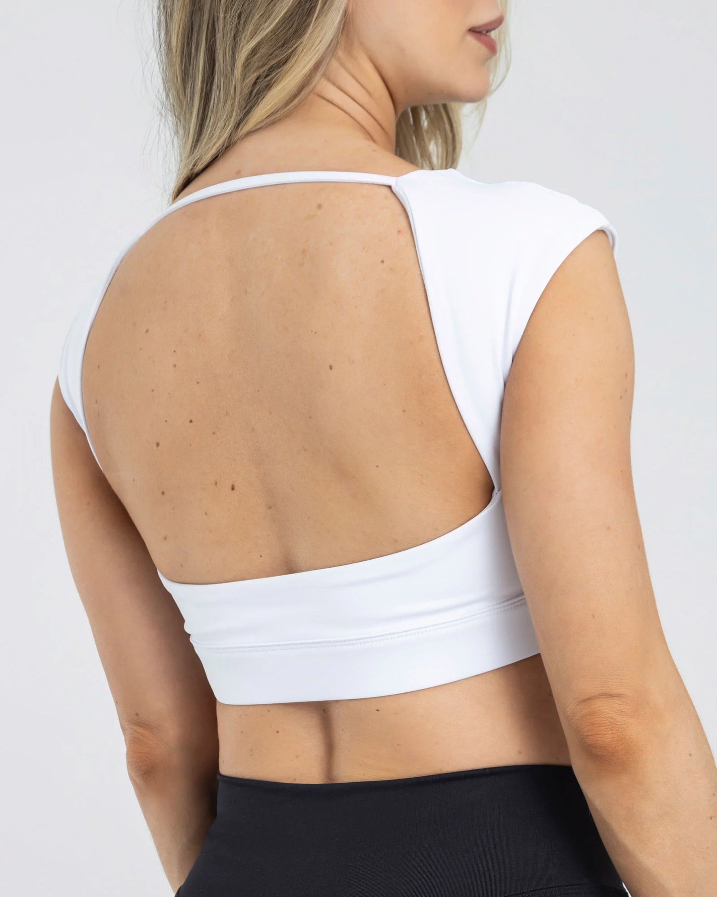 TOP MANGA SISA BLANCO PILATES