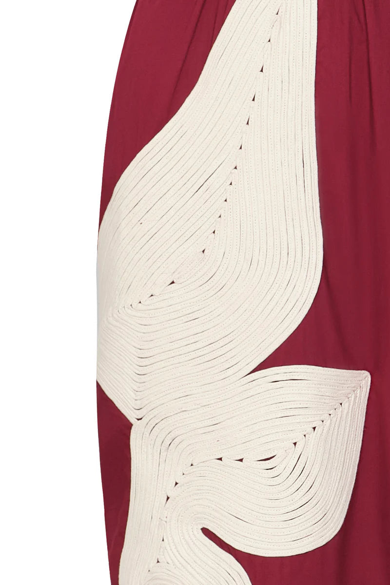 VESTIDO MONTE ABBEY VINOTINTO
