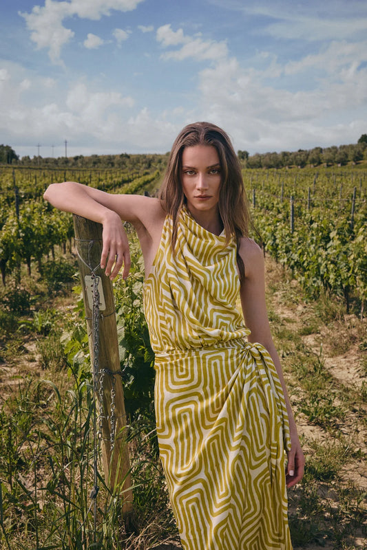 PISTACHIO CAMELLIA DRESS