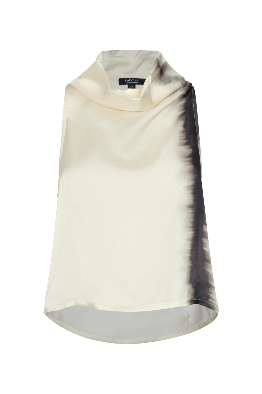 BLUSA NOCHE DE LIRIOS IVORY-NEGRO