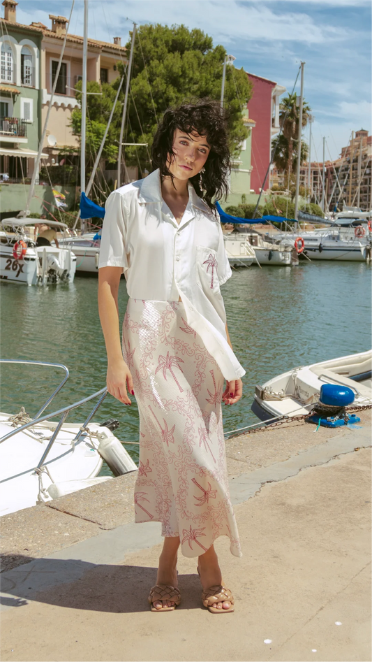 CAMISA PALMERITA BORDADA