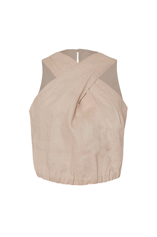 TAUPE SIDEWALK CROP TOP