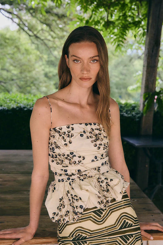 MAIA BLACK NATURAL CROP TOP