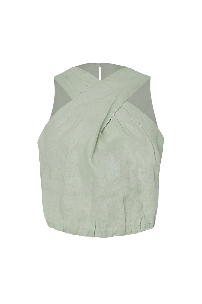 CROP TOP VEREDA SAGE