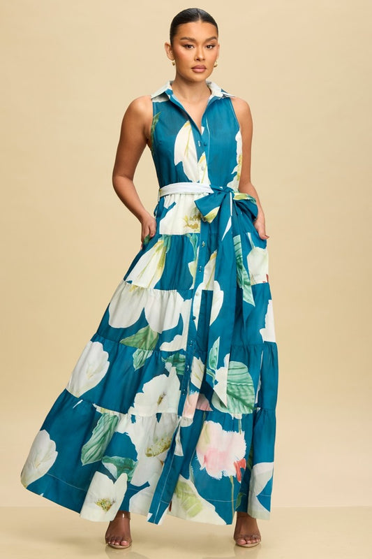 DAHLIA SHIRT MAXI DRESS