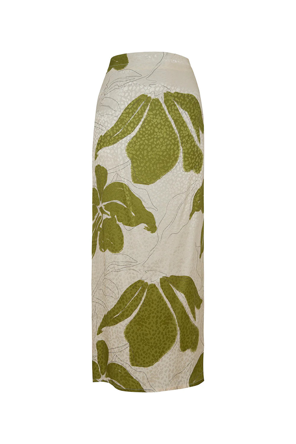 ARABELA PISTACHIO PRINTED SKIRT