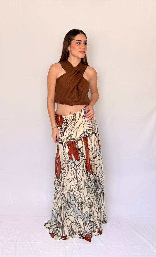 SYDNEY TERRACOTTA SKIRT