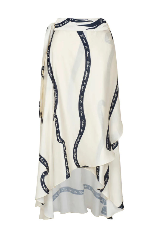 FALDA GALA IVORY NAVY