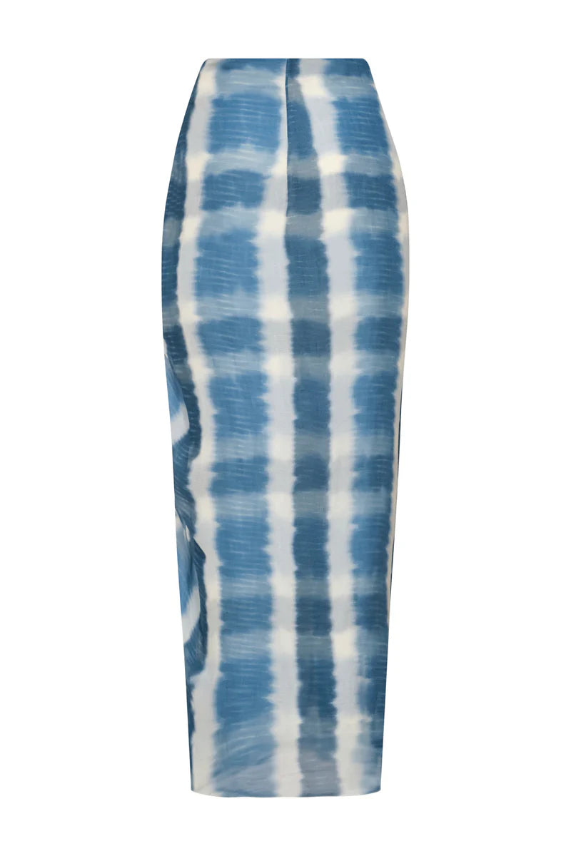 SKY KOWLOON NATURAL INDIGO SKIRT
