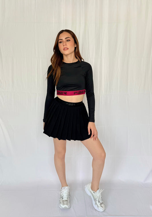 FALDA PLISADA BRANDED NEGRO ETEREA