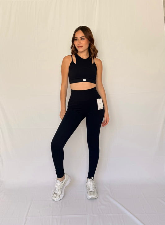 LEGGINGS SEAMLESS NEGRO AURORA