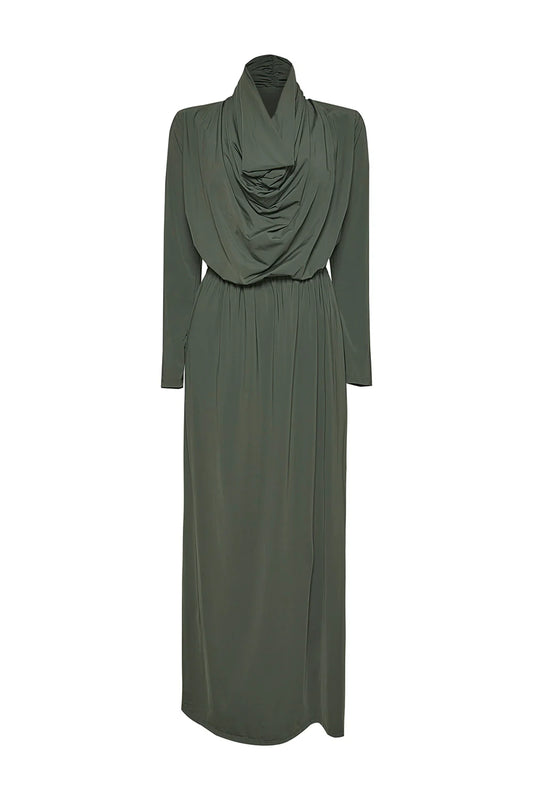 LUCCA NATURAL GREEN DRESS