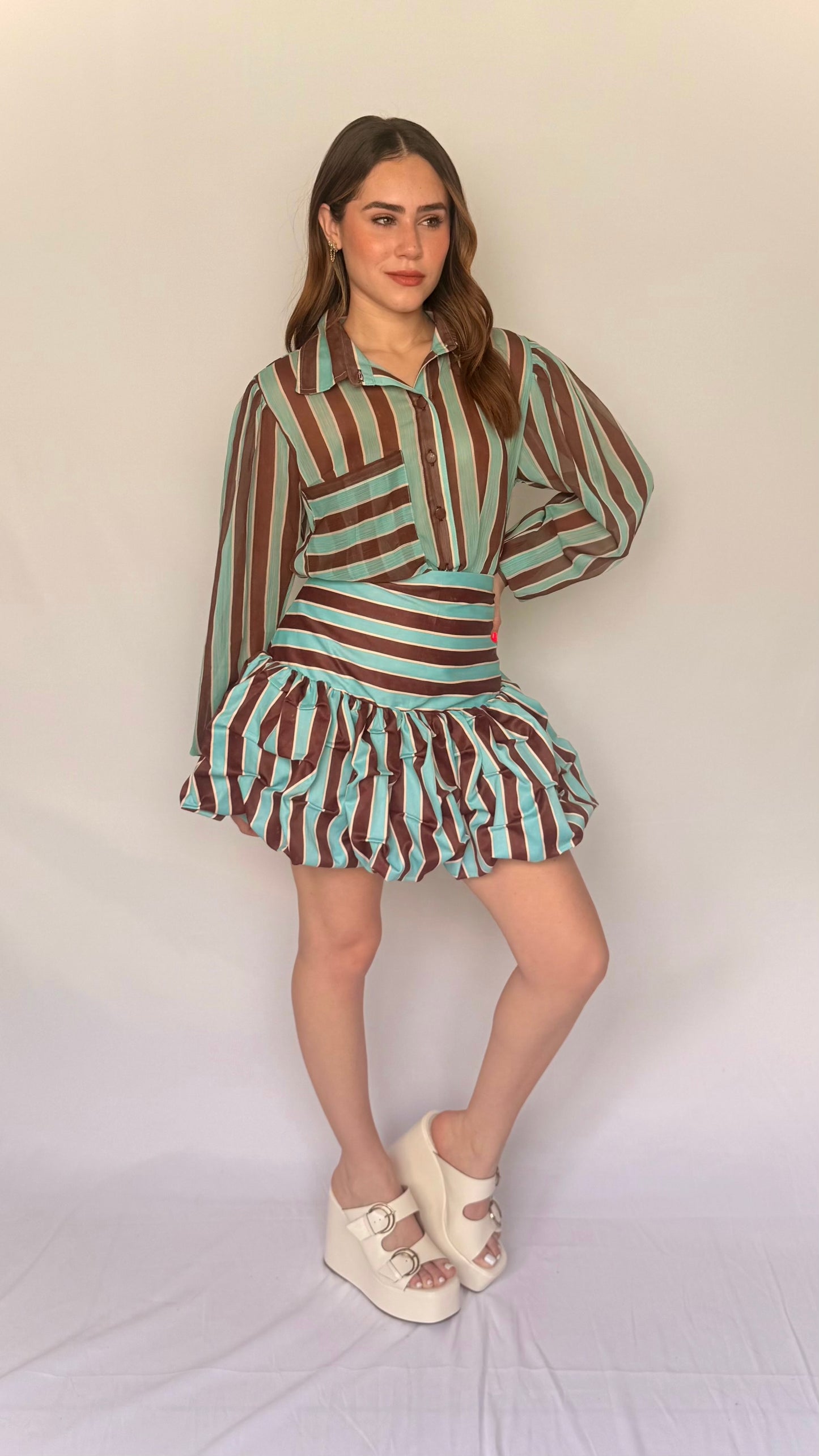 SET RAICES FALDA Y CAMISA