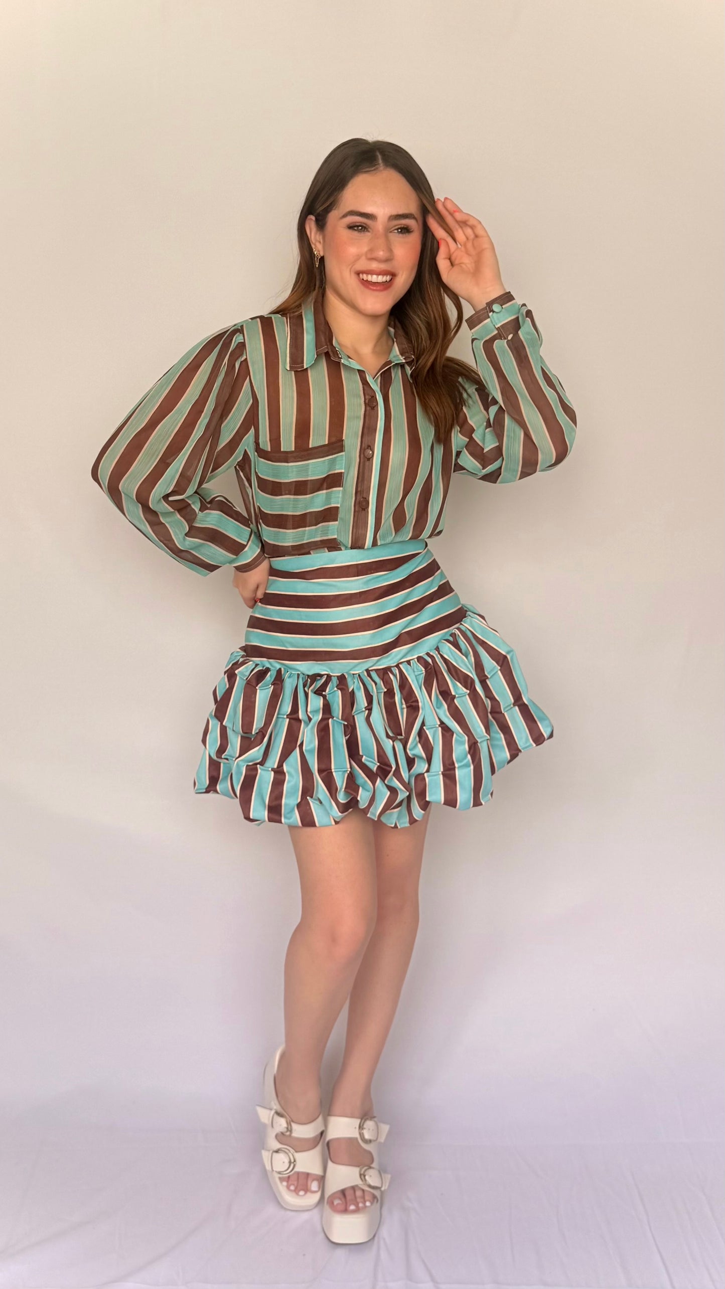 SET RAICES FALDA Y CAMISA