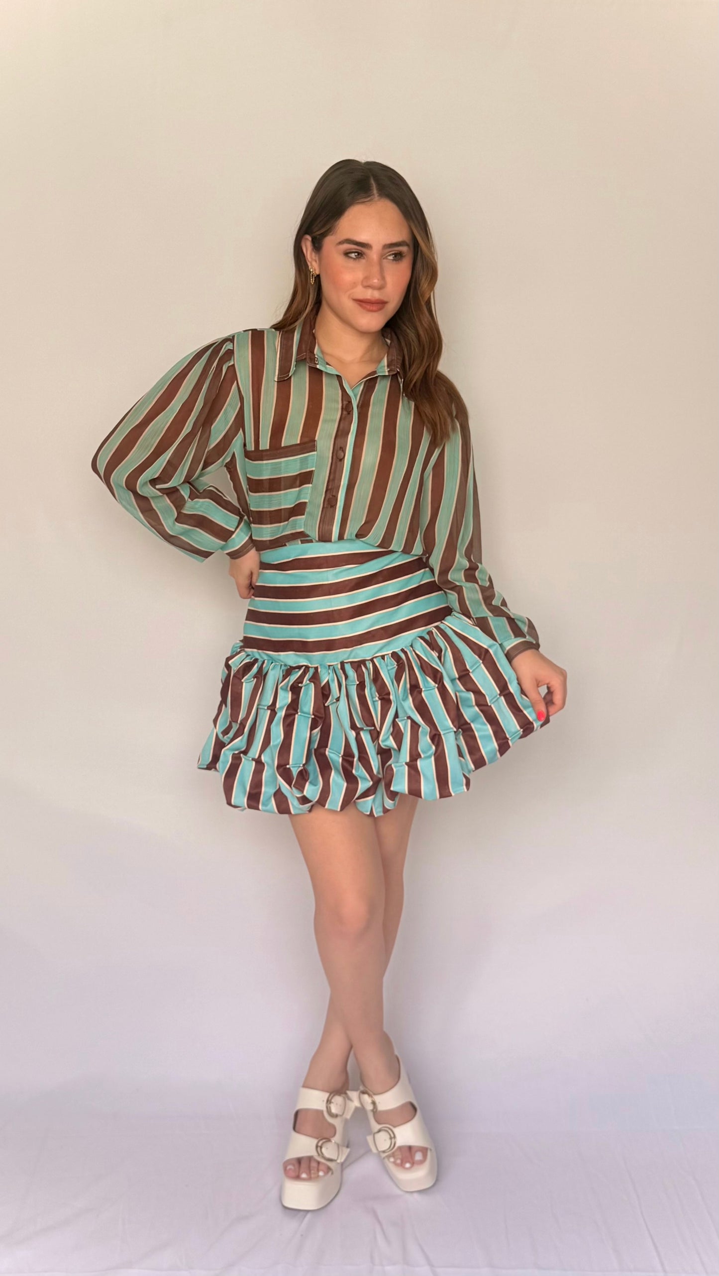 SET RAICES FALDA Y CAMISA