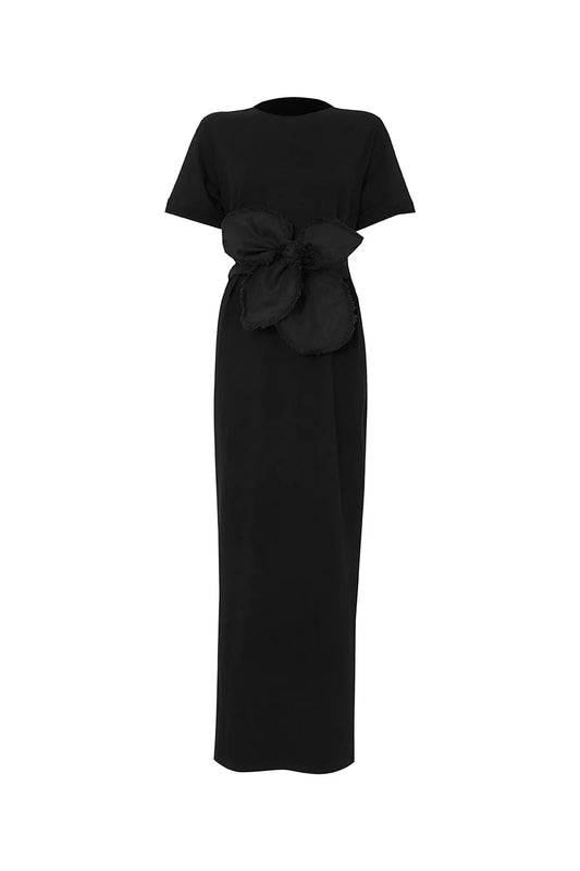VERA BLACK DRESS + MIA ORCHID BELT