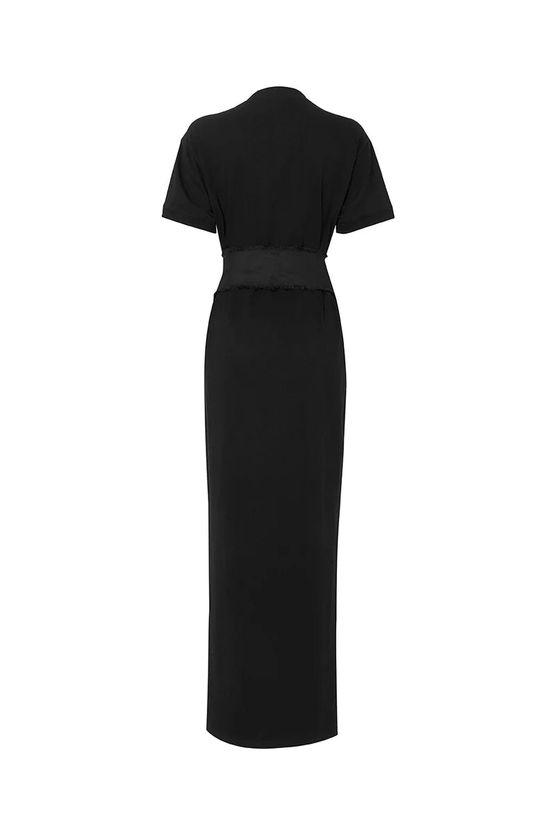 VERA BLACK DRESS + MIA ORCHID BELT