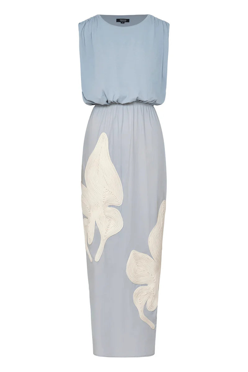 VESTIDO MONTE ABBEY DUSTY BLUE